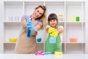 shutterstock happy mother her daughter enjoy cleaning 533498017
